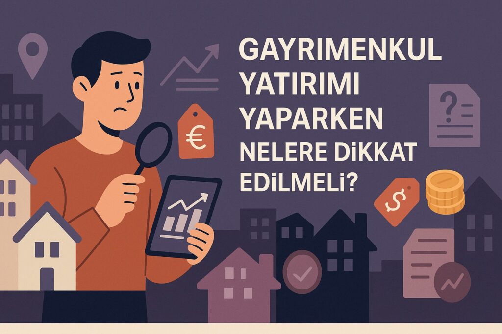 Gayrimenkul Yatırımı Yaparken Dikkat Edilmesi Gerekenler